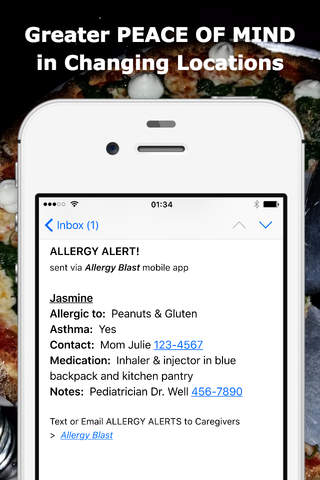 Allergy Blast LITE: Remind All Caregivers screenshot 4