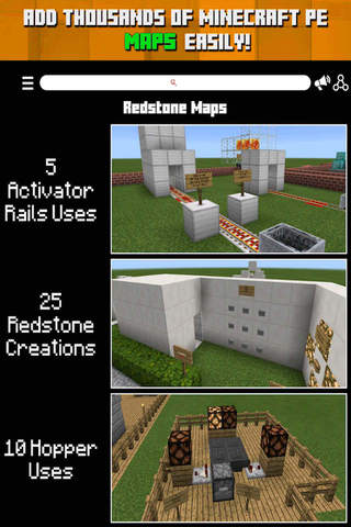 RedStone Edition MAPS for MINECRAFT PE ( Pocket Edition ) - Download the Best Red Stone Map ( Free ) screenshot 2