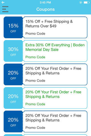 Coupons for Boden screenshot 2