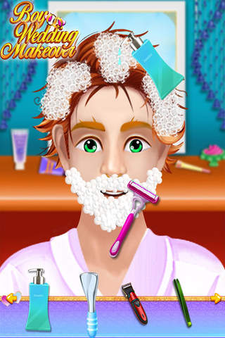 Boy Wedding Makeover : The Real Men's Makeover & Salon games for kids Free screenshot 4