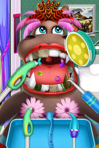 Rock Hippo’s Sugary Dentist——Teeth Salon Game screenshot 2