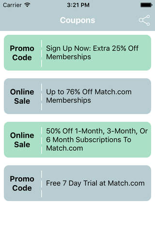 Coupons for Match Service App screenshot 2