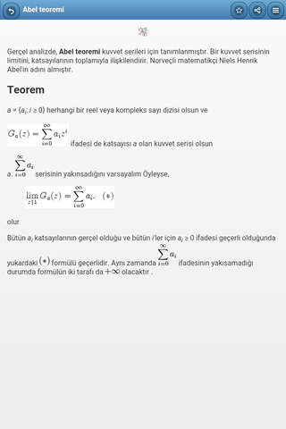 Mathematical theorems screenshot 3