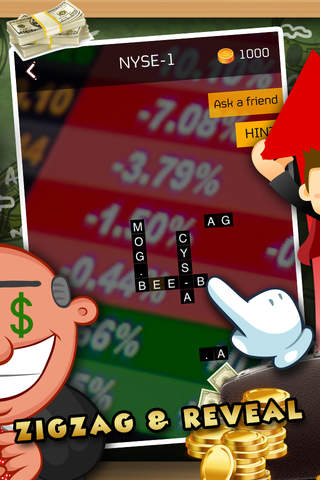 Words Zigzag : Stock Market & Shares Crossword Puzzle Free with Friends “ Business Millionaire Edition ” screenshot 2