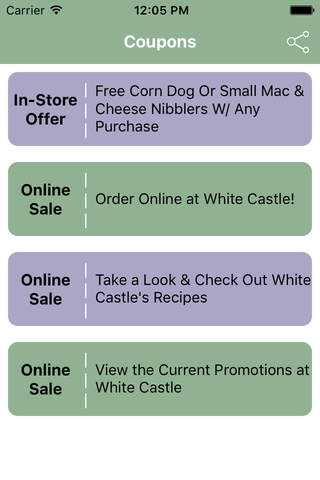Coupons for White Castle Shopping App screenshot 2