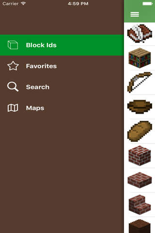 Block Ids & MineMaps for Minecraft PE screenshot 3