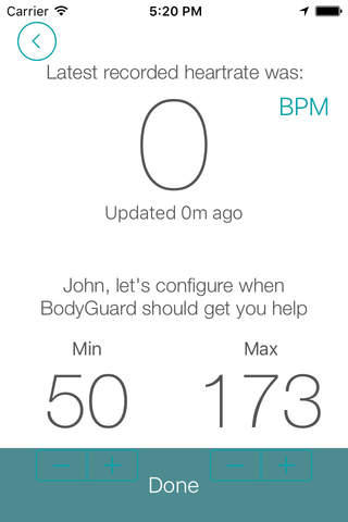 Bodyguard - The heart rate alert app screenshot 3