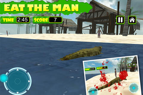 Angry Crocodile Simulator 3D - Swap Crocodile Attack Simulation Game screenshot 2