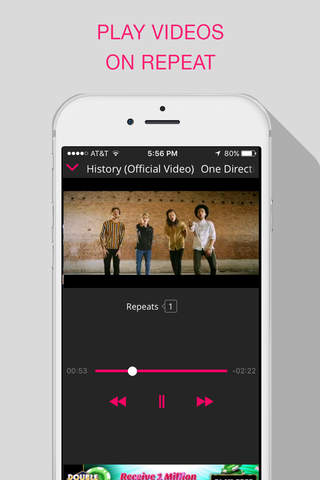 ListenOnRepeat - Play videos & songs on repeat screenshot 2
