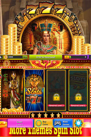 777 Classic Casino Slots Of Pharaoh:Free Game HD screenshot 2
