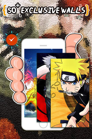 Clock Manga Anime Frames Quotes "for Ninja Naruto" screenshot 3