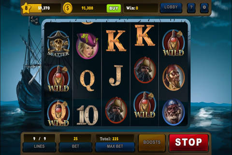 Pirates Slot Machines - Hit The Jackpot With Free Gold 777 Vegas Casino Slot Machine Simulation Game screenshot 2
