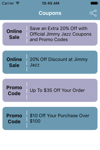 Coupons for Jimmy Jazz Shopping App screenshot 2