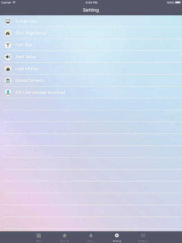 mFinity for iPad screenshot 3