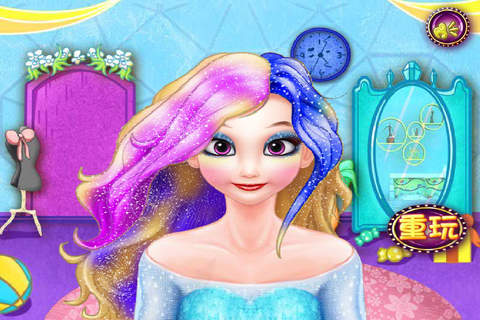 芭比公主的炫彩发型 - 化妆换装养成沙龙，女生儿童教育小游戏免费 screenshot 4
