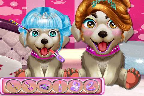 Cute Puppy's Fashion Studios - Colorful Party/Sugary Pets Makeup screenshot 2