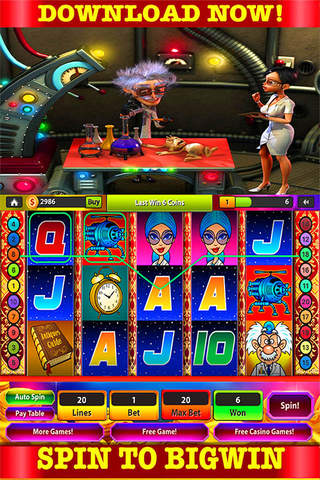 777 Casino Lucky Slots Of Scientist:Free Game HD screenshot 2
