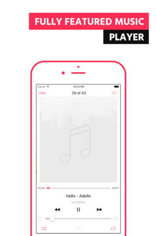 iMusic - Free MP3 Player & Playlist Manager screenshot 2