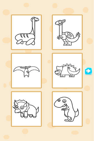 Dinosaur coloring book for kids hd - free fun educational dino drawing pages and painting games for preschool toddlers girls and boys screenshot 2