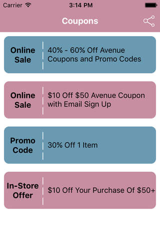 Coupons for Avenue Shopping App screenshot 2