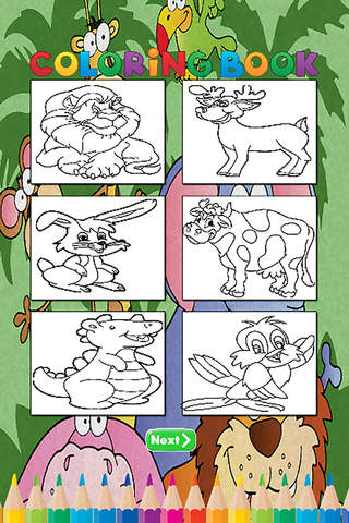 An Animals Coloring Book Free HD For Kids and Toddlers - All Page Coloring and Painting Games screenshot 2