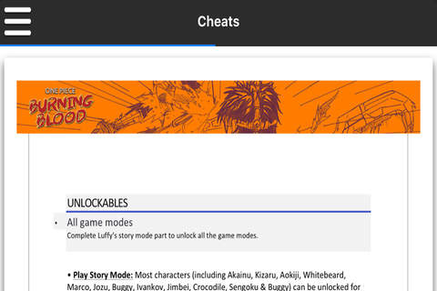 Pro Game - One Piece: Burning Blood Version screenshot 3