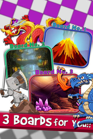Checkers Board Puzzle Free - “ Dragons and Beasts Game with Friends Edition ” screenshot 2