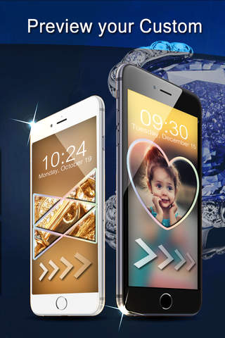 BlurLock -  Diamond Gems & jewels : Blur Lock Screen Photo Maker Wallpaper Pro screenshot 2