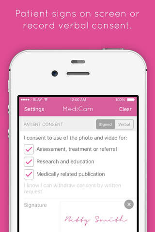 MediCam - Securely capture and send patient photos screenshot 4