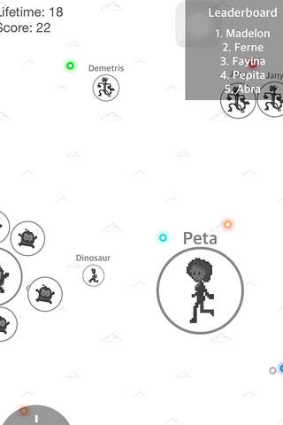 Dinosaur.io - The jumping steve hunter in slither widget game screenshot 3