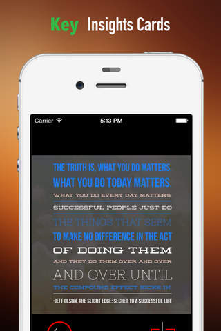 The Slight Edge: Practical Guide Cards with Key Insights and Daily Inspiration screenshot 4