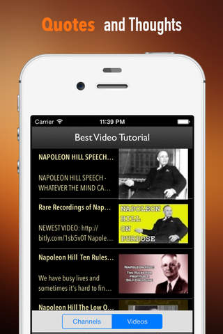 Napoleon Hill Biography and Quotes: Life with Documentary and Speech Video screenshot 3