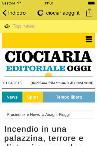 Ciociariaoggi.it screenshot 3