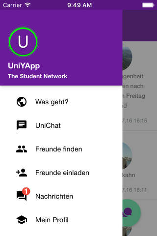 UniYApp Tübingen screenshot 2