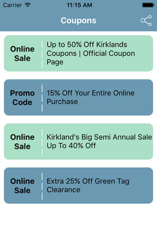 Coupons for Kirklands Shopping App screenshot 2