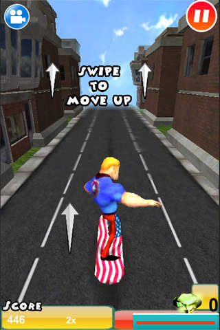 3D America Soldier Boy Skater Run: Captain Average USA Endless Running Game screenshot 2