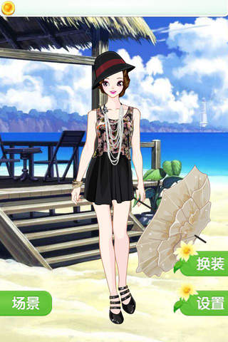 夏日气质女神 -  女孩子的美容化妆换装沙龙儿童女生小游戏免费 screenshot 3