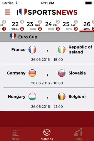 Sports News - Euro 2016 edition screenshot 4
