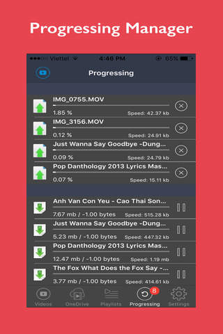 Video Saver Lite Pro - Background Playlist Videos/Music Player Viva Cloud Drive screenshot 4