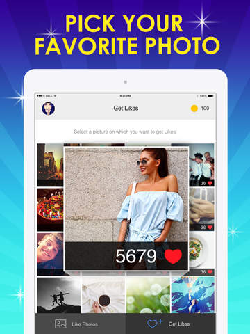 Screenshots of Super Instagram Likes Free - Boost Followers & Get Likes for Instagram for iPad