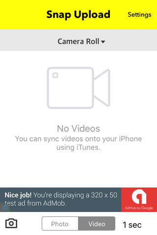 SnapUpload - Safe Uploader to Upload Pics& Video for Snapchat screenshot 2