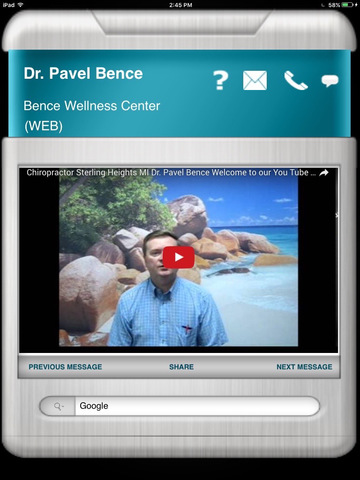 Bence Chiropractic App HD screenshot 2