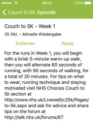 Just1Cast – “Couch to 5K” Edition screenshot 3