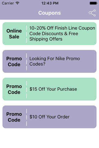 Coupons for Finish Line Shopping App screenshot 2