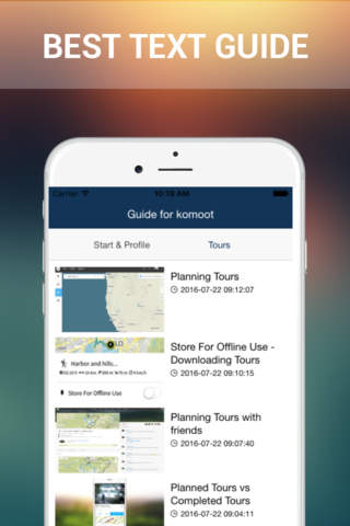 Guide for komoot - Cycling, Hiking, Road Bike & Mountain Biking Trails with GPS Navigation & Offline Topo Maps screenshot 2