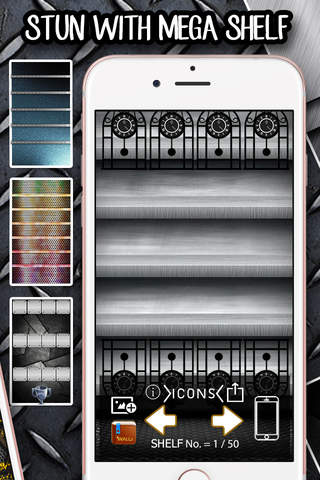 Shelf Maker – Metallic : Home Screen Designer Icon Wallpapers For Pro screenshot 2