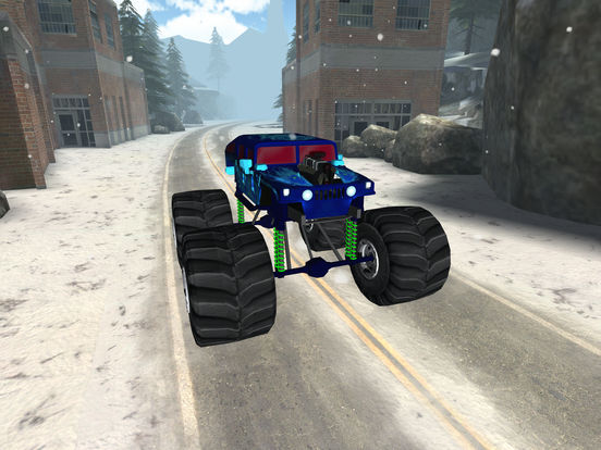 Игра 3D Monster Truck Snow Racing- Extreme Off-Road Winter Trials Driving Simulator Game Free Version