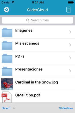 SliderCloud - Dropbox enhanced viewer and slideshow tool. Organize your data, show it and share it. screenshot 4