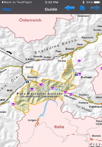 Schweizer National park - GPS Map Navigator screenshot 3