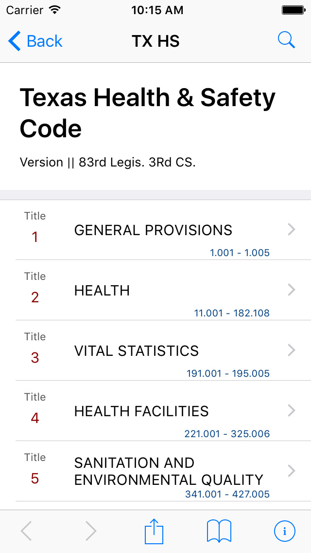 App Shopper Texas Health and Safety Code (LawStack's TX Law/Statutes